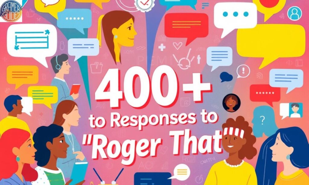 400+ Responses to Roger That